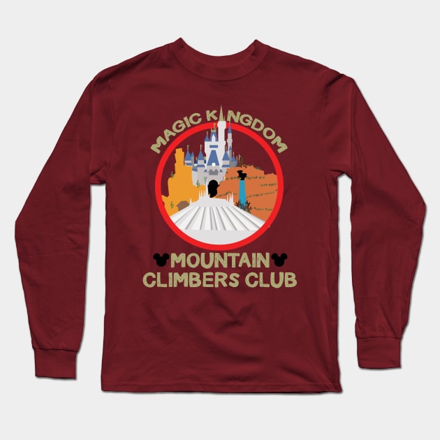 Magic Kingdom Mountain Climbers Club Long Sleeve T-Shirt by DisTee